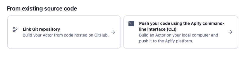 Create and Actor from source code